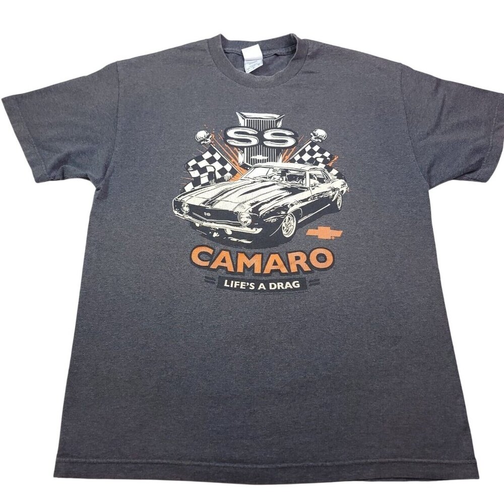 Chevy Camaro SS Classic Car Mens T Shirt Large Short Sleeve Graphic Imperfect